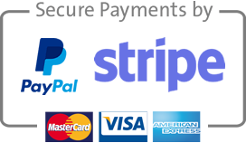 Secure payments with PayPal or Stripe