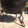 -
MERIDIR extra-large cast iron fire bowl 60.5cm dia