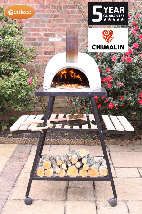 -PIZZARO traditional pizza oven made of CHIMALIN AFC INCLUDING stand