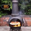 -
Toledo cast iron chimenea extra-large in bronze