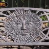 -
100 cast iron bench with green man