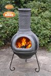 -Linea XL Mexican Chimenea in Grey