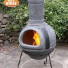 -
Linea XL Mexican Chimenea in Grey