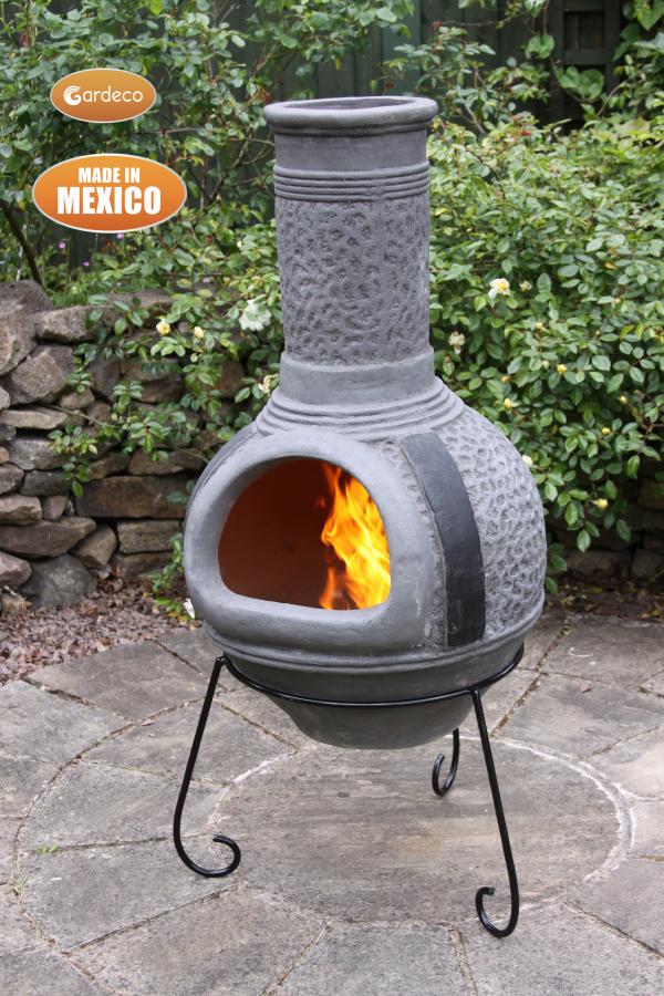 -
Linea XL Mexican Chimenea in Grey