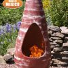 -
Gota Chim-Art Medium, original Mexican chimenea in oxidised red