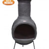 Tosca Extra-Large Dark Grey Mexican Chimenea
