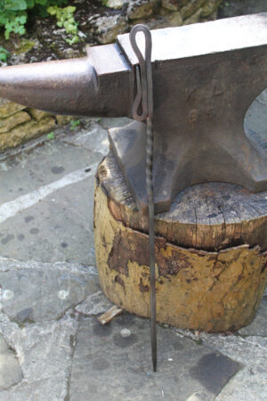 North Star Blacksmith Handmade Iron Fire Pit/Bowl Poker